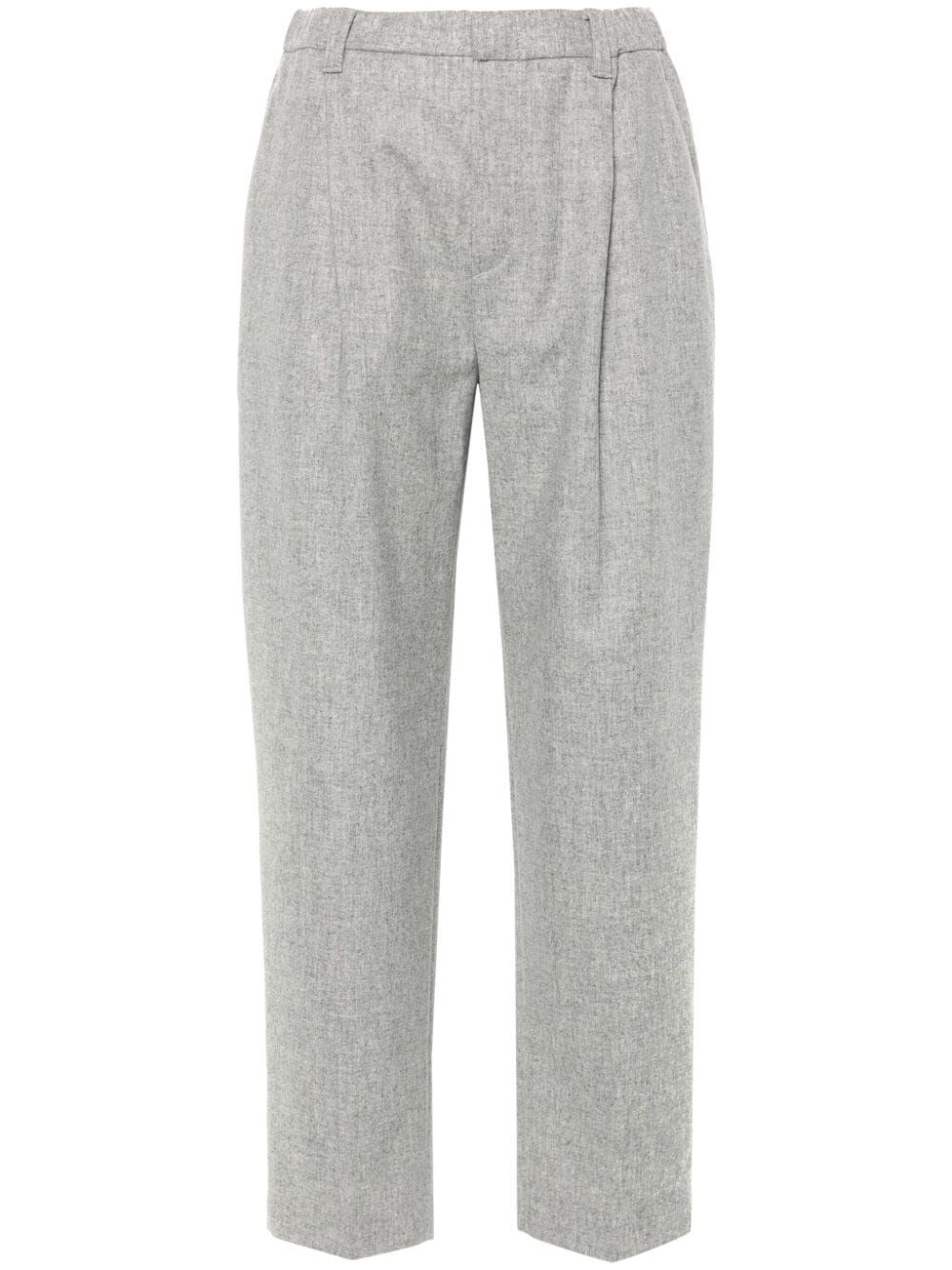 Shop Brunello Cucinelli Pants In Gray