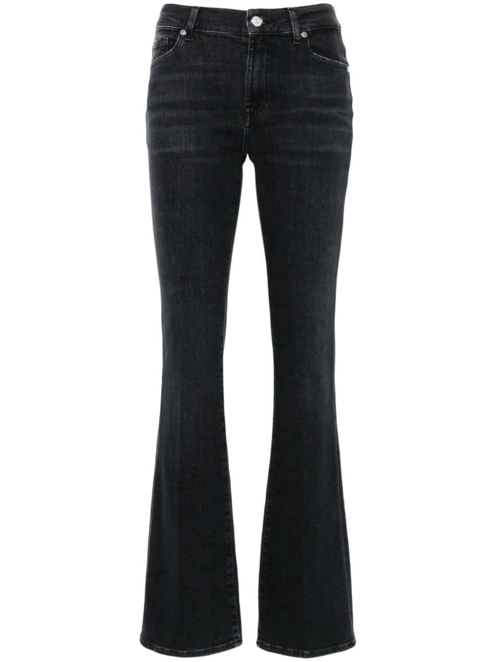 Shop 7 For All Mankind `bootcut Slim Illusion Space` Jeans In Black  