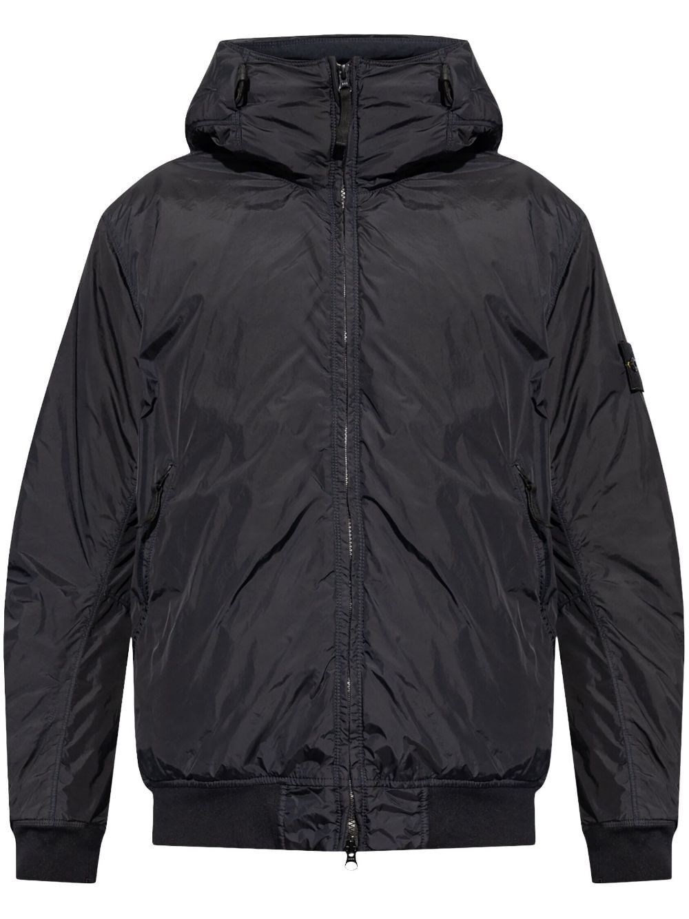 Shop Stone Island Padded Jacket In Blue