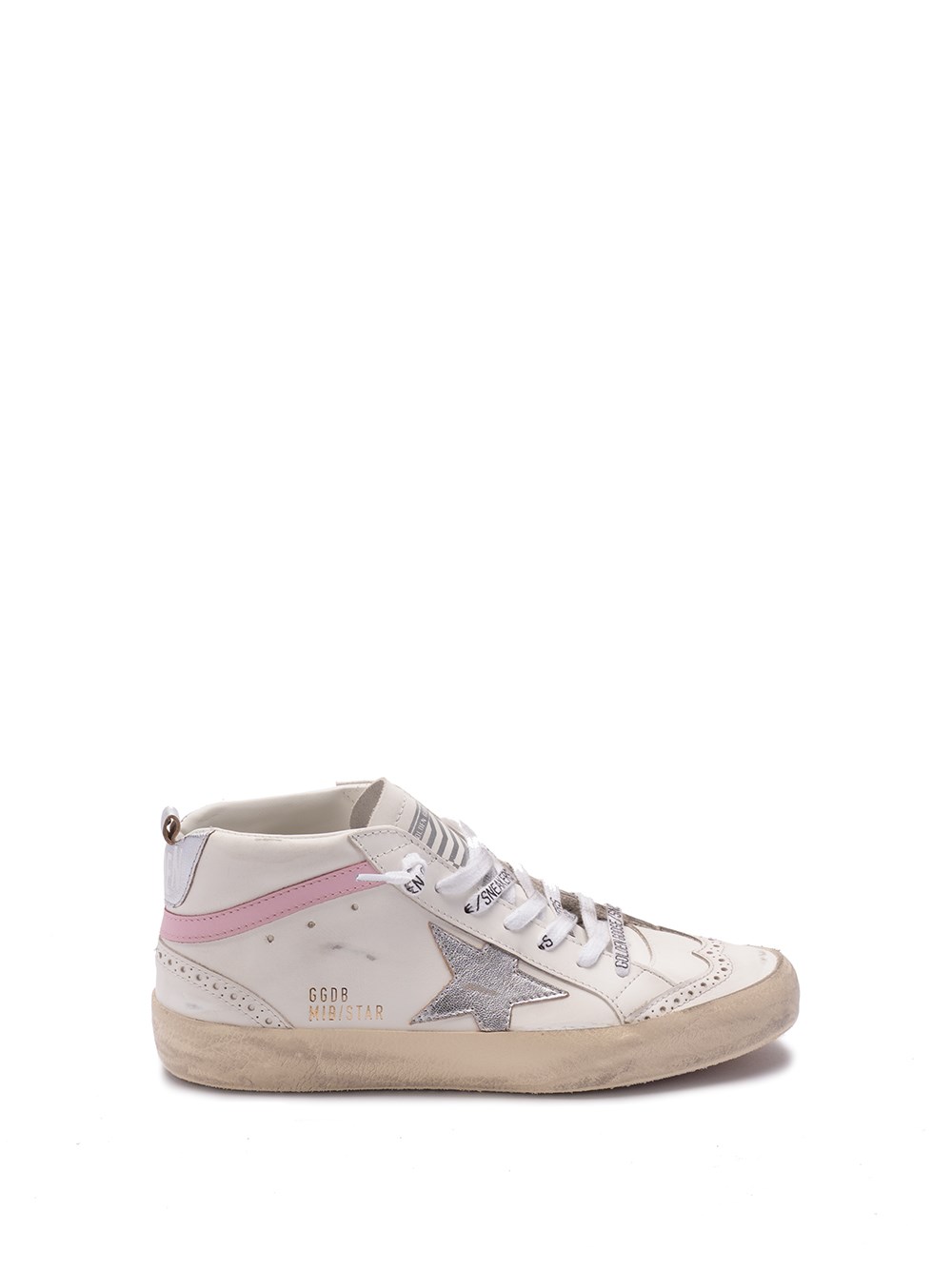 Shop Golden Goose `mid Star` Sneakers In White