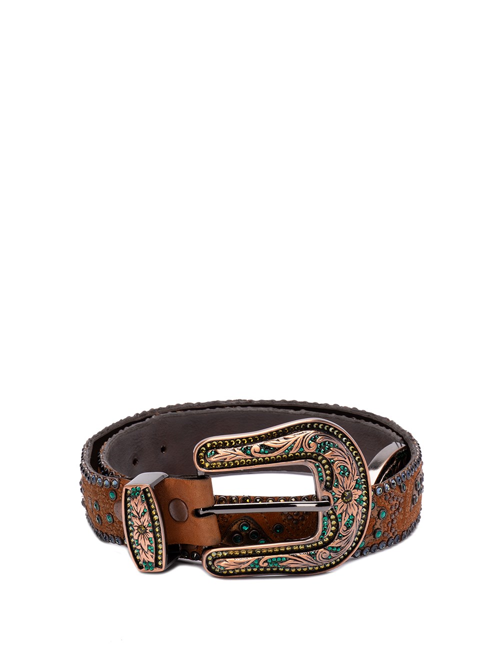 Shop Kippys Swarosky Belt In Brown