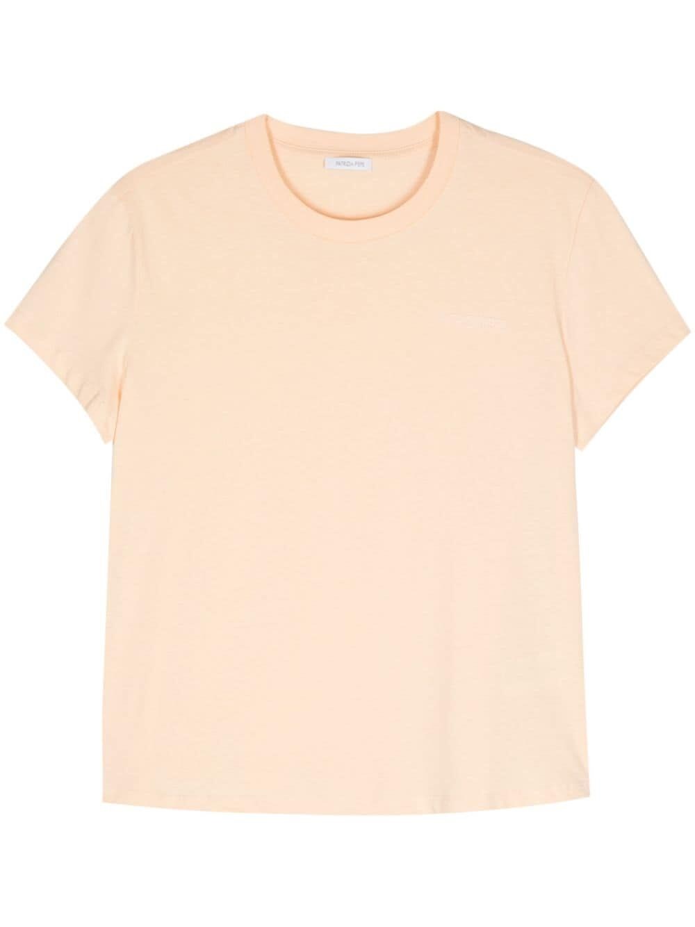 Shop Patrizia Pepe T-shirt In Beige