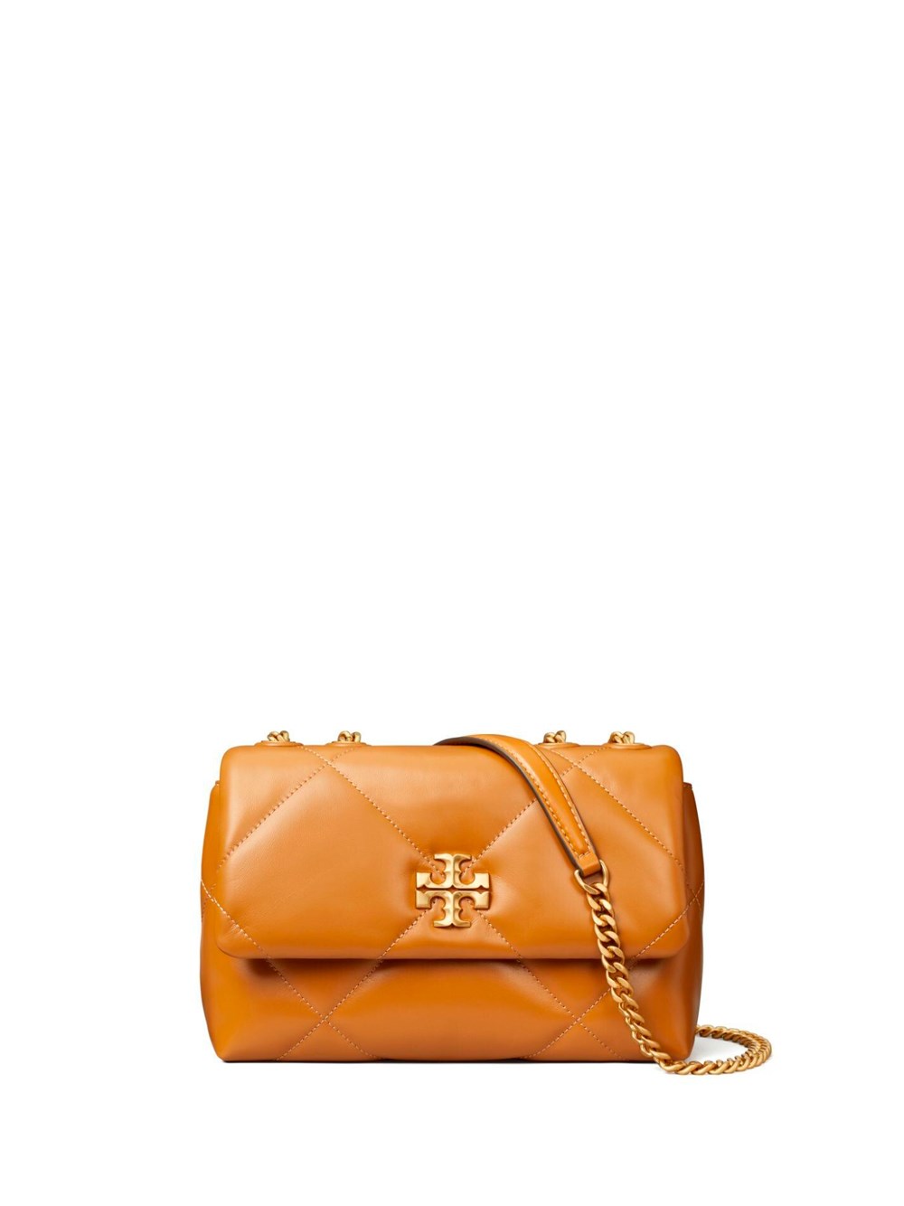 Shop Tory Burch `kira Diamond Quilt` Small Convertible Shoulder Bag In Brown