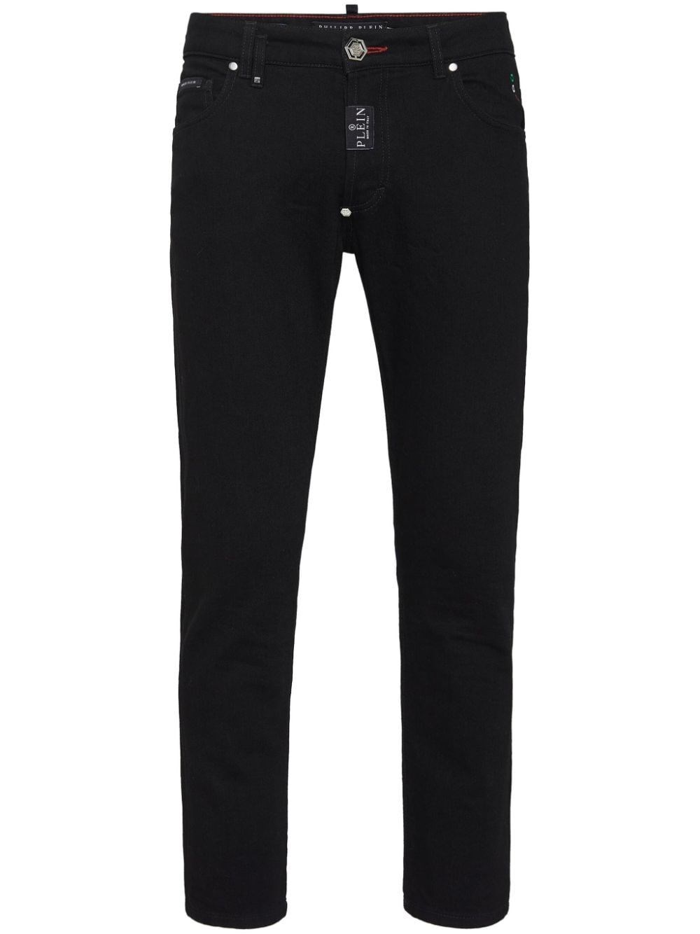 Shop Philipp Plein Skinny Fit Jeans In Black  