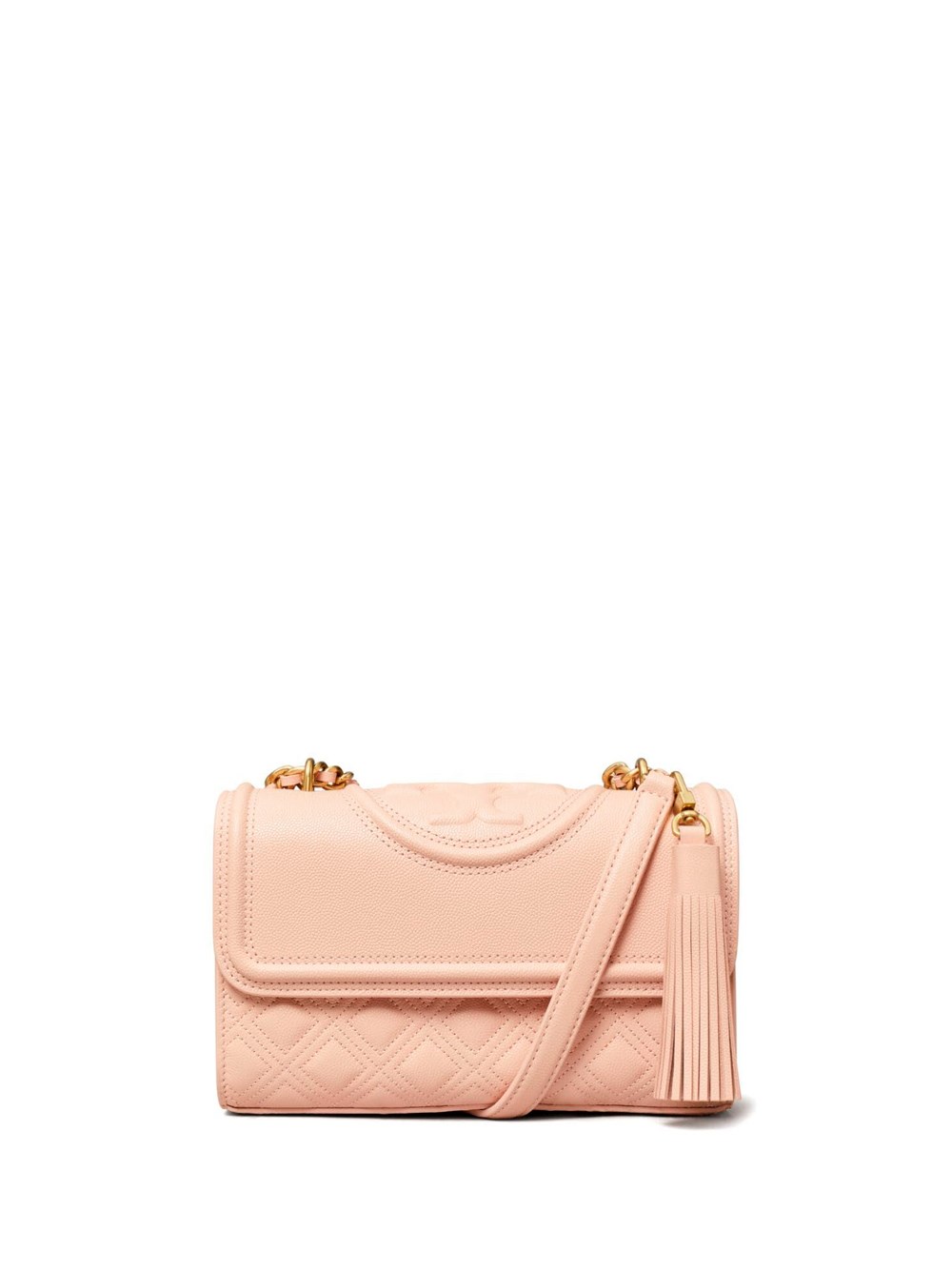 Shop Tory Burch `fleming Soft Grain` Small Convertible Shoulder Bag In Pink