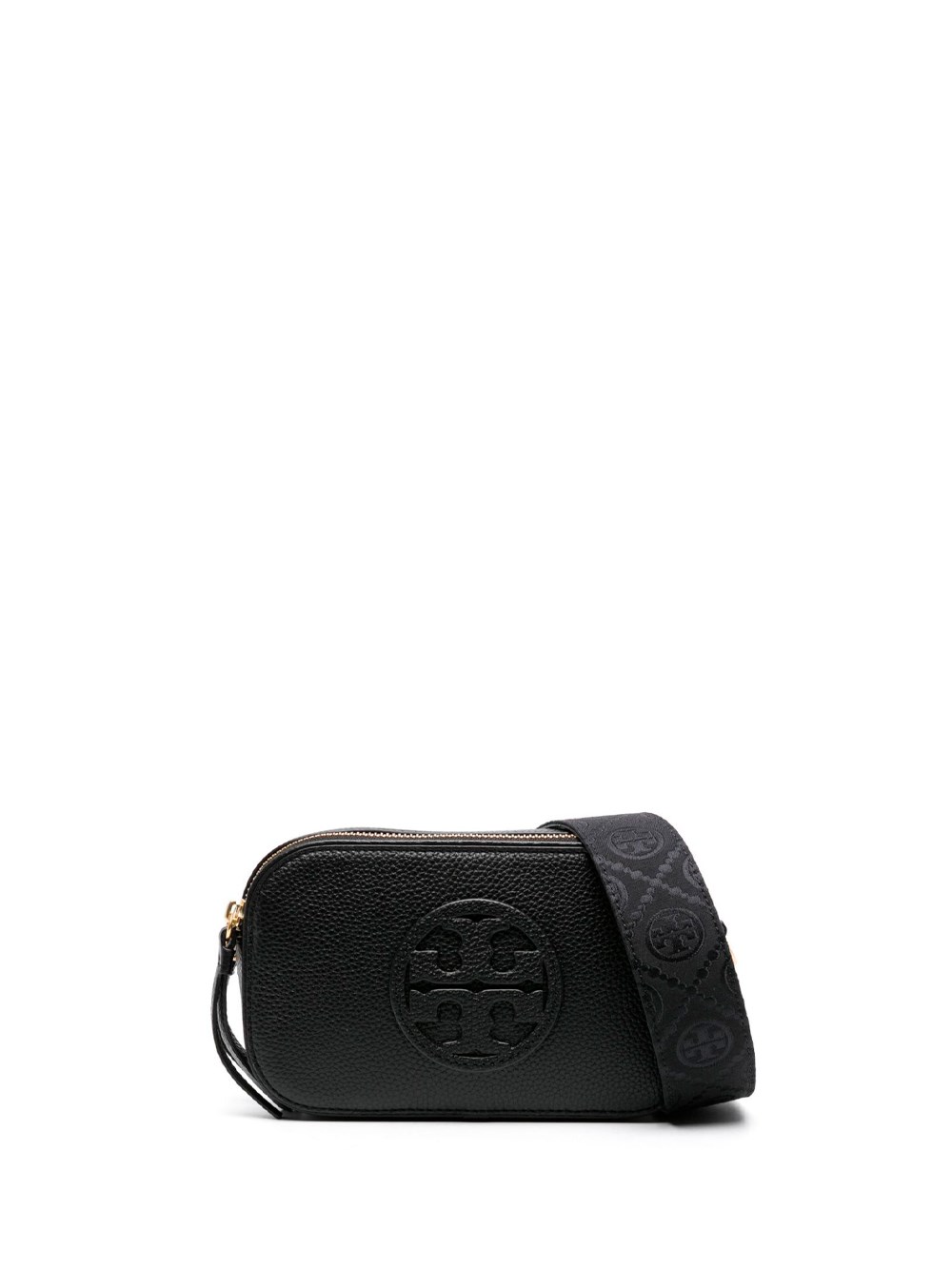 Shop Tory Burch `miller` Mini Crossbody Bag In Black  