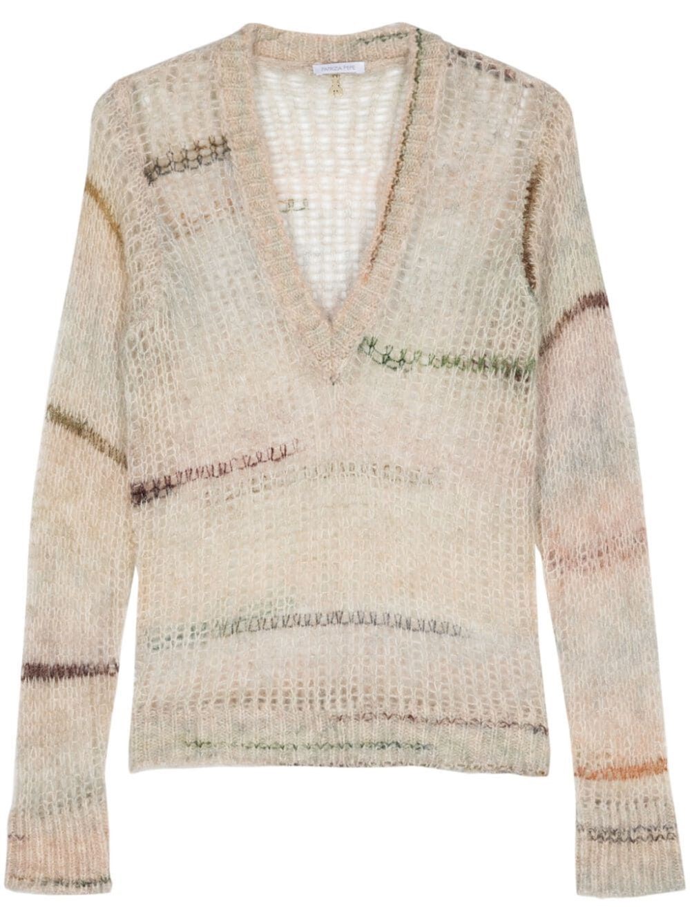 Shop Patrizia Pepe Sweater In Beige