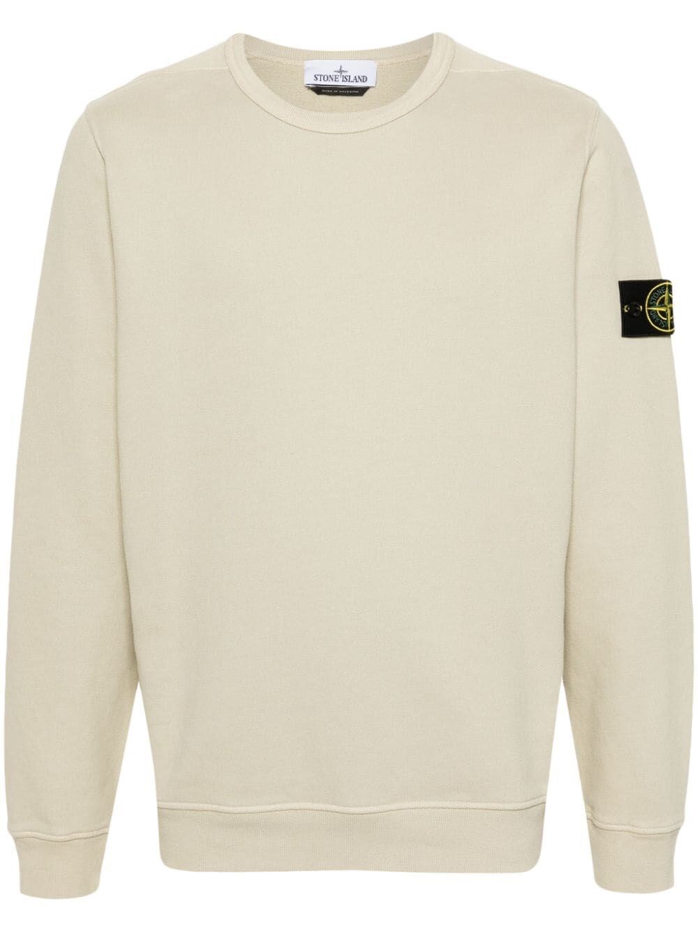 Shop Stone Island Sweatshirt In Beige