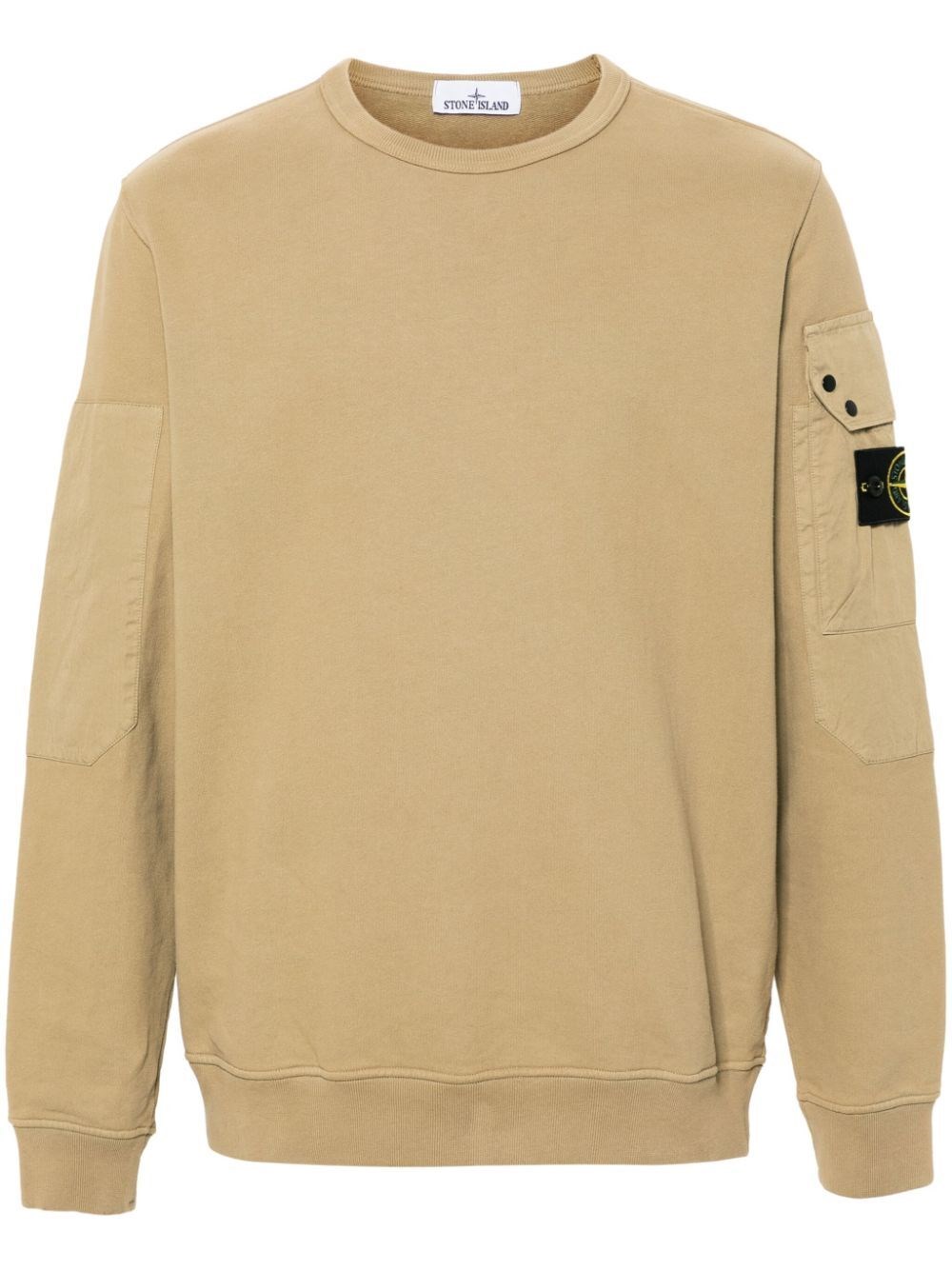 Shop Stone Island Sweatshirt In Brown