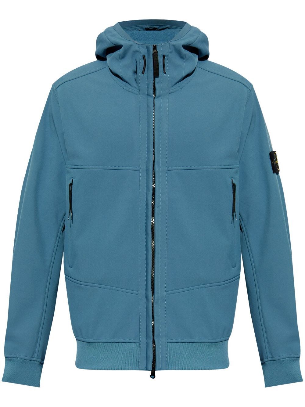 Shop Stone Island Light Outerwear In Blue