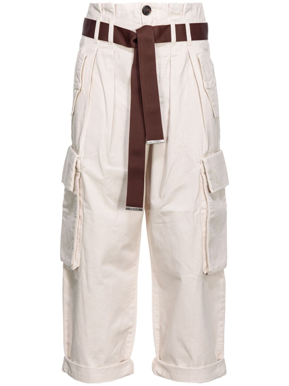 Shop Pinko `ronfare` Dyed Pants In White