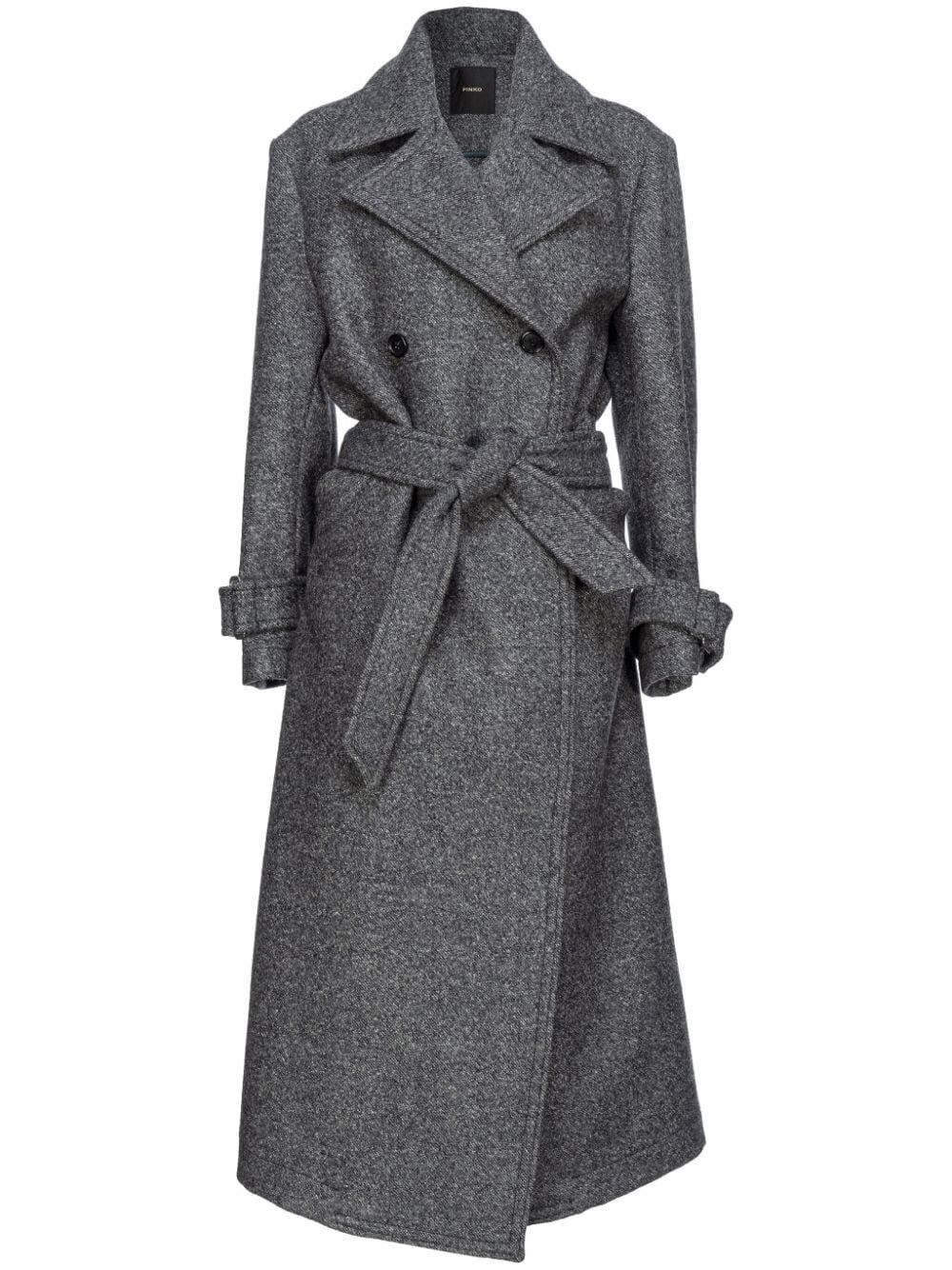 Shop Pinko `calice` Coat In Gray