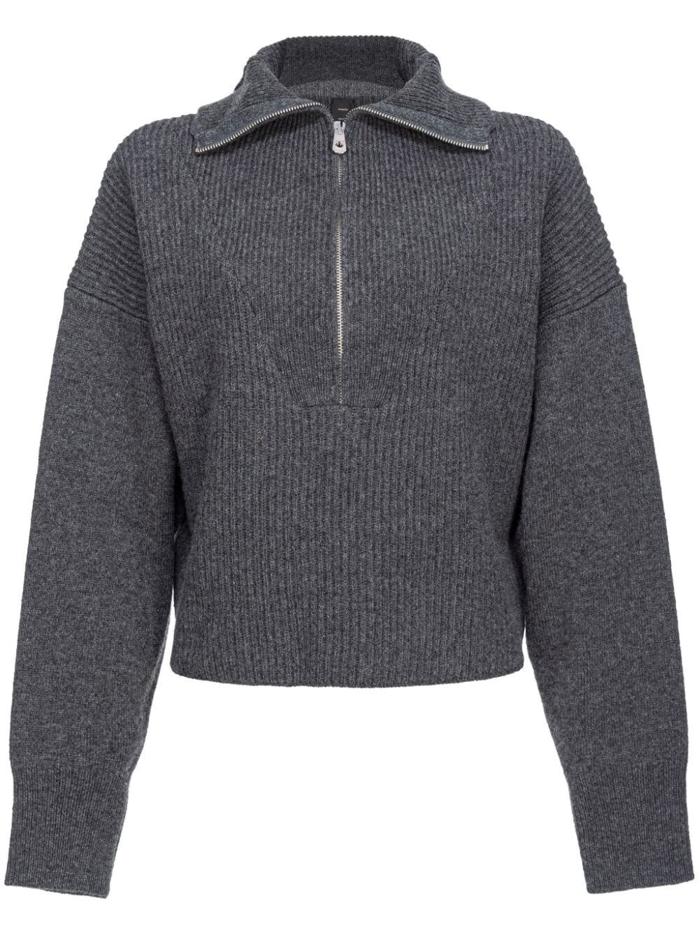 Shop Pinko `caveau` Sweater In Gray