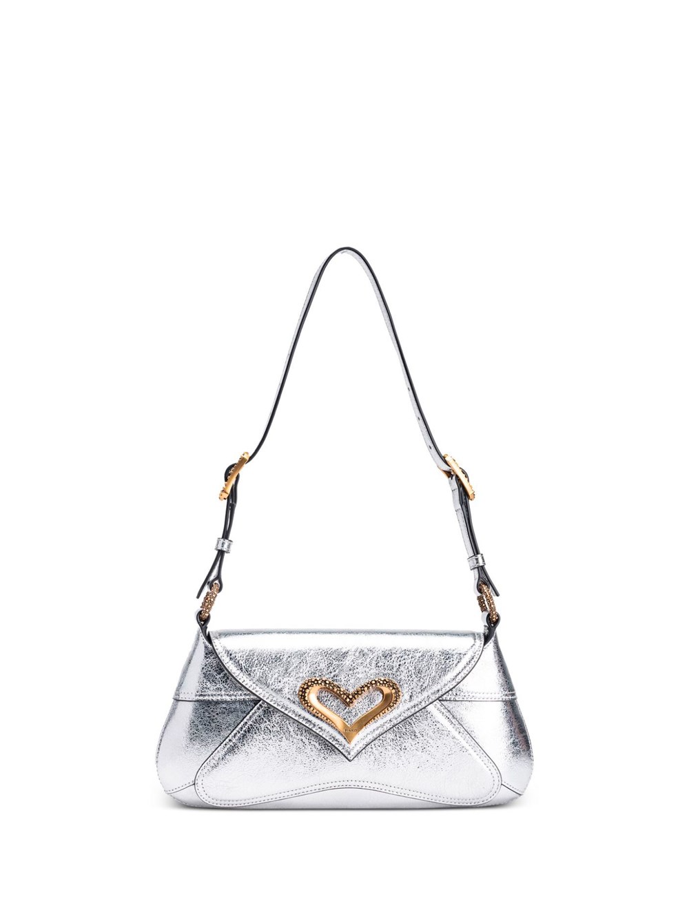 Shop Pinko `520` Shoulder Bag In Metallic