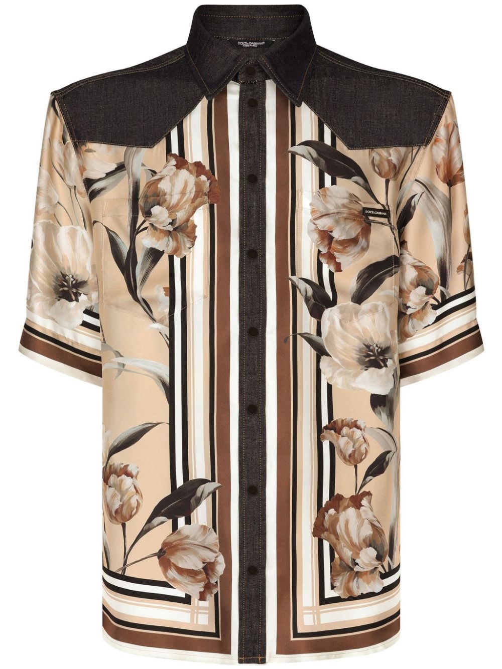 Shop Dolce & Gabbana Shirt In Brown