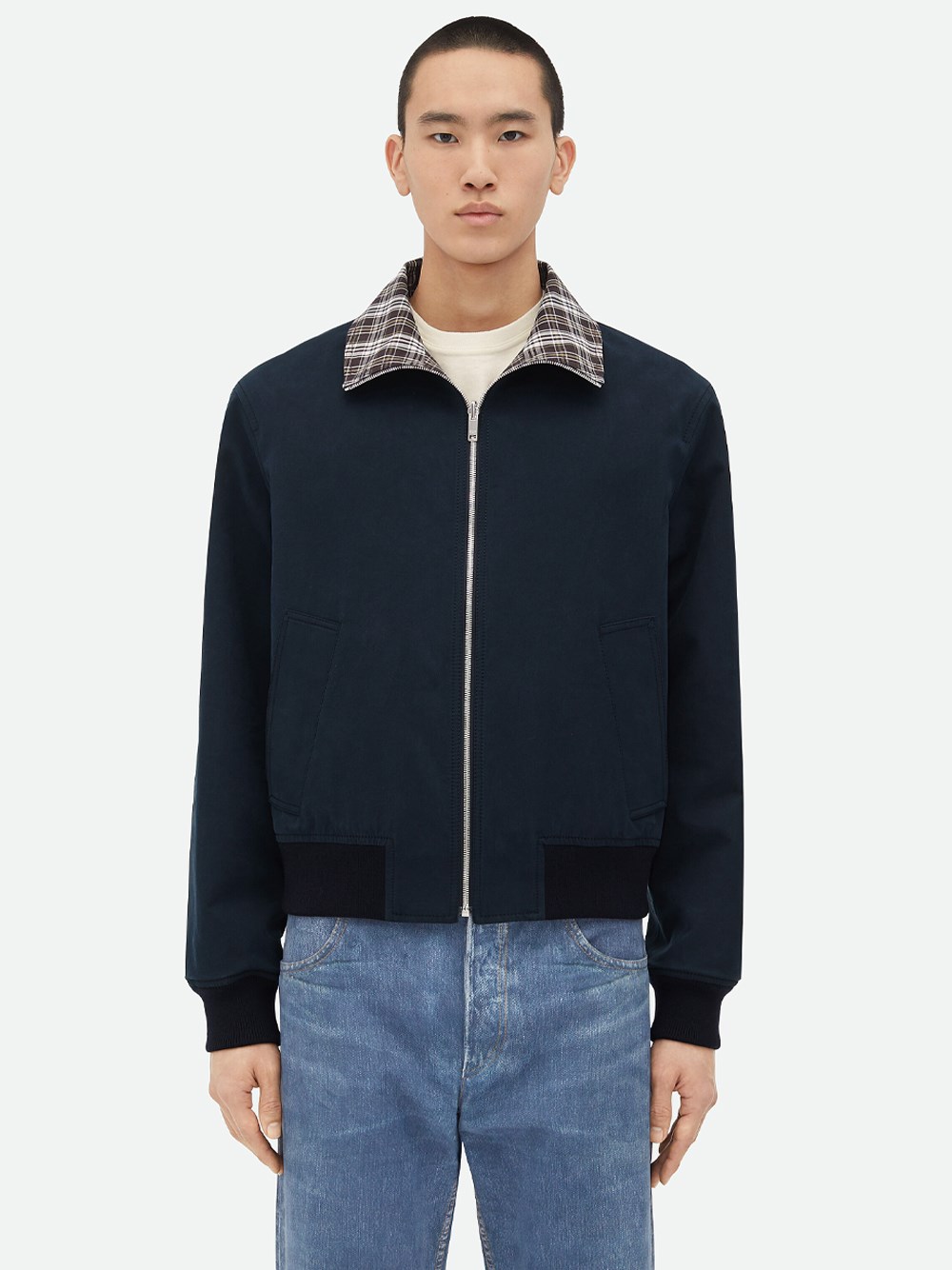 Shop Bottega Veneta Blouson In Blue