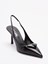 Prada Saffiano Patent Leather Slingback Pumps