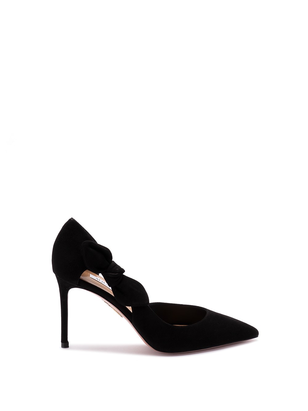 Shop Aquazzura `very Bow Tie Pump 85` In Black  