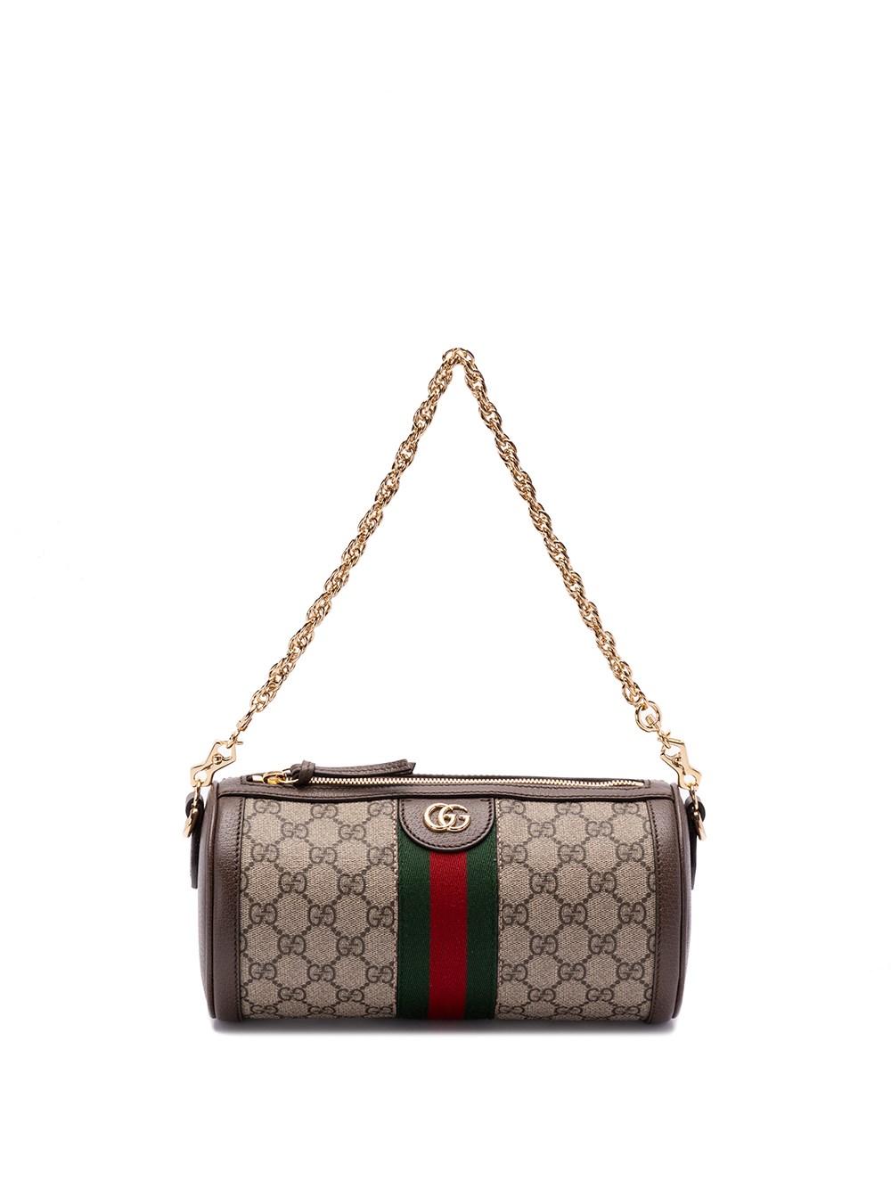 Shop Gucci `ophidia` Shoulder Bag In Brown