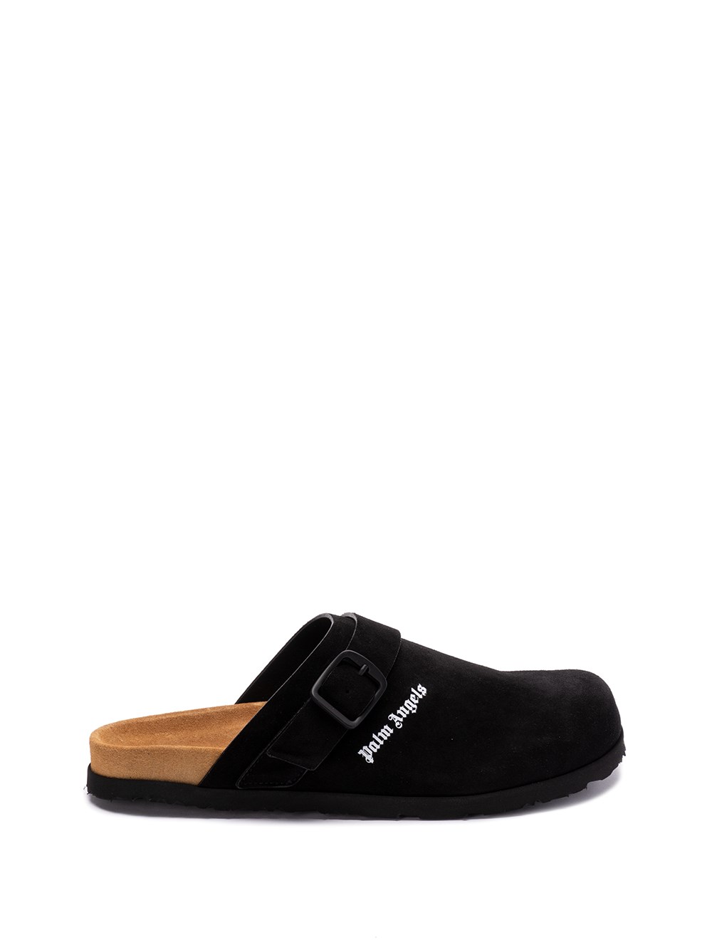 Shop Palm Angels Logo Mules In Black  