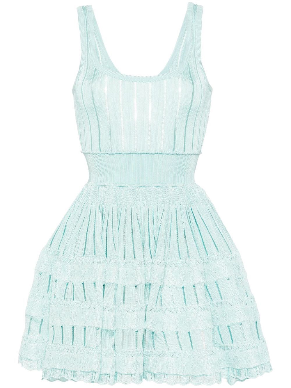 Shop Alaïa `crinoline` Dress In Green