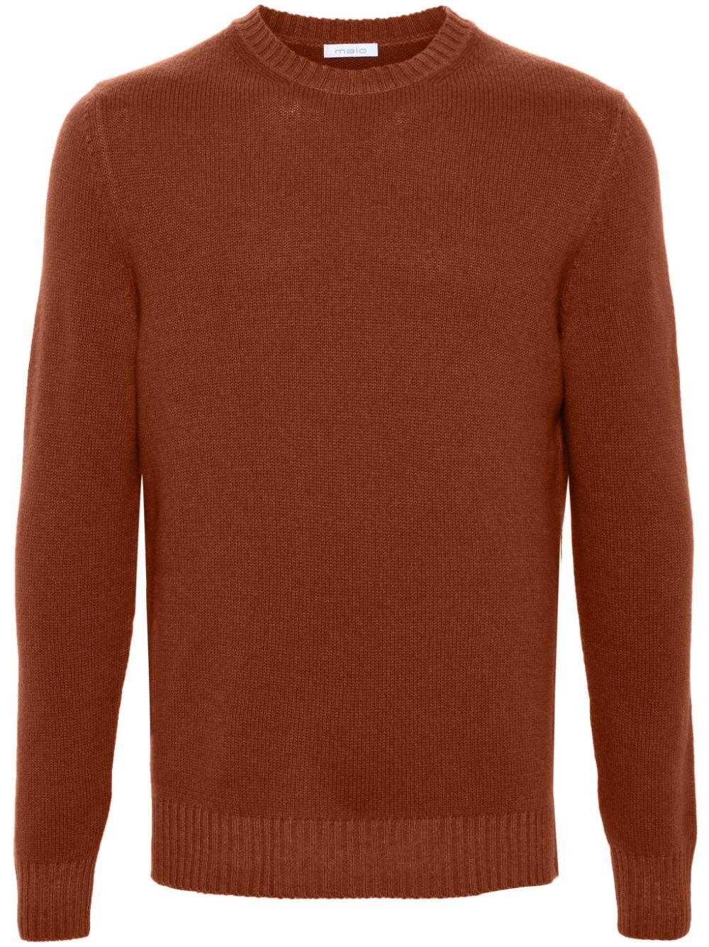 Shop Malo Long Sleeve Crew-neck Sweater In Red