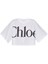 Chloe Cropped Boxy Logo T-Shirt
