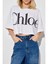 Chloe Cropped Boxy Logo T-Shirt