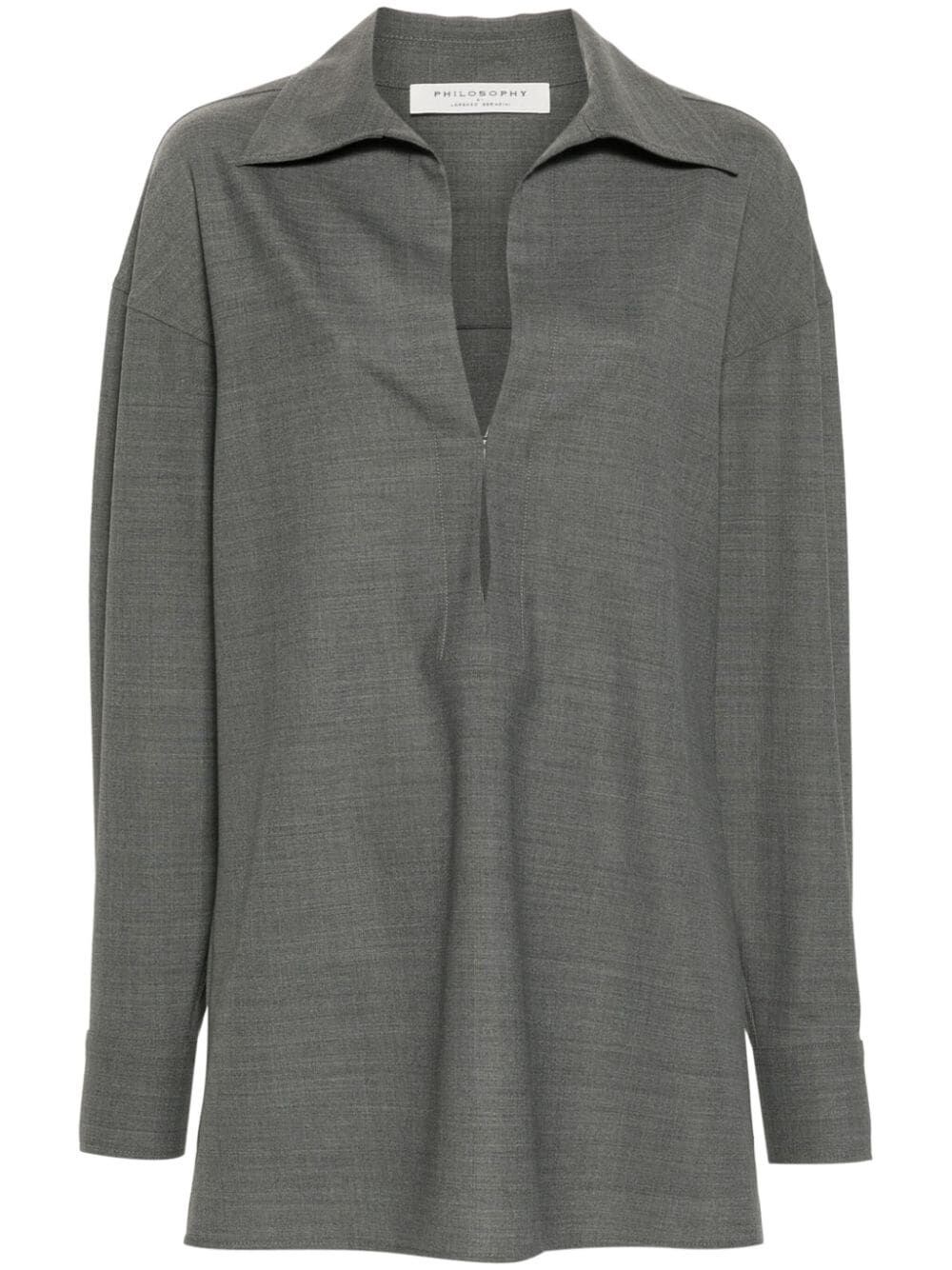 Shop Philosophy Di Lorenzo Serafini Shirt In Gray