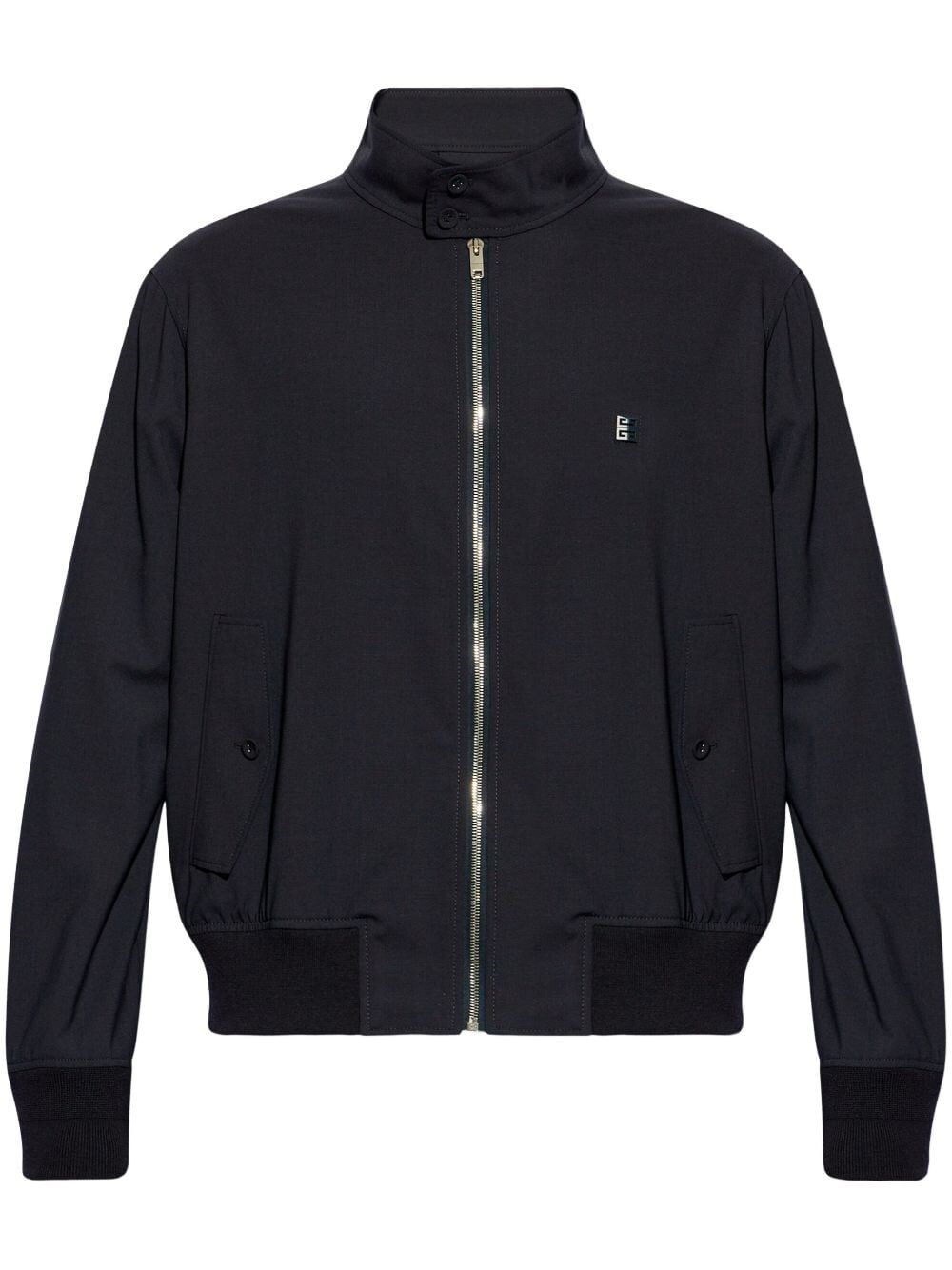 Shop Givenchy Harrington Jacket In Blue