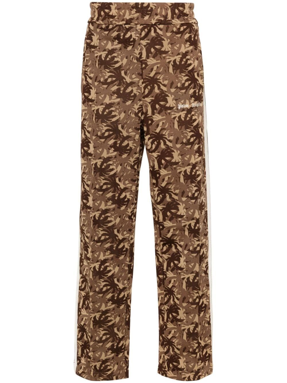 Shop Palm Angels `palms Camo` Track Pants In Brown