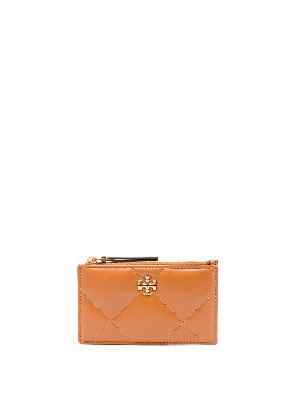 TORY BURCH `KIRA DIAMOND QUILT` ZIP CARD CASE 