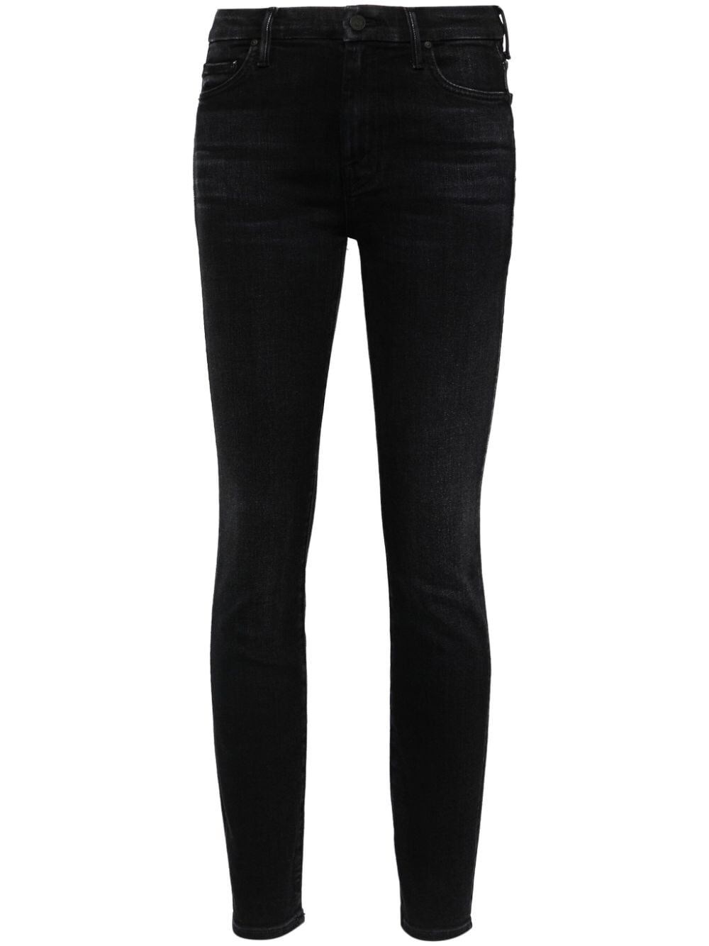 Shop Mother `high Waisted Looker` Jeans In Black  