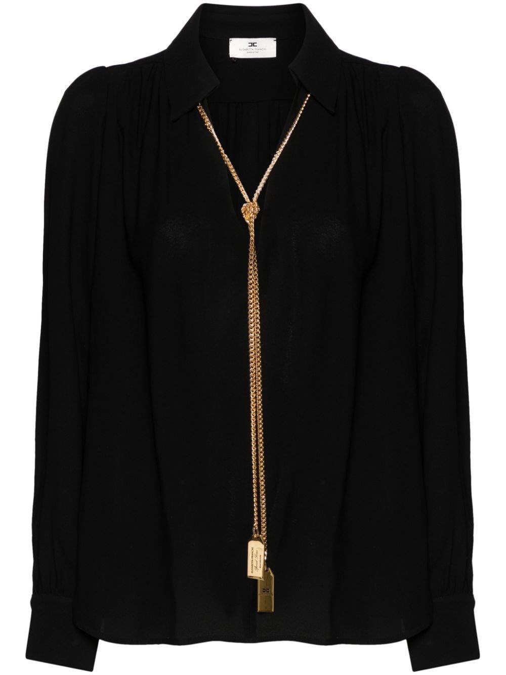 Shop Elisabetta Franchi Shirt In Black  