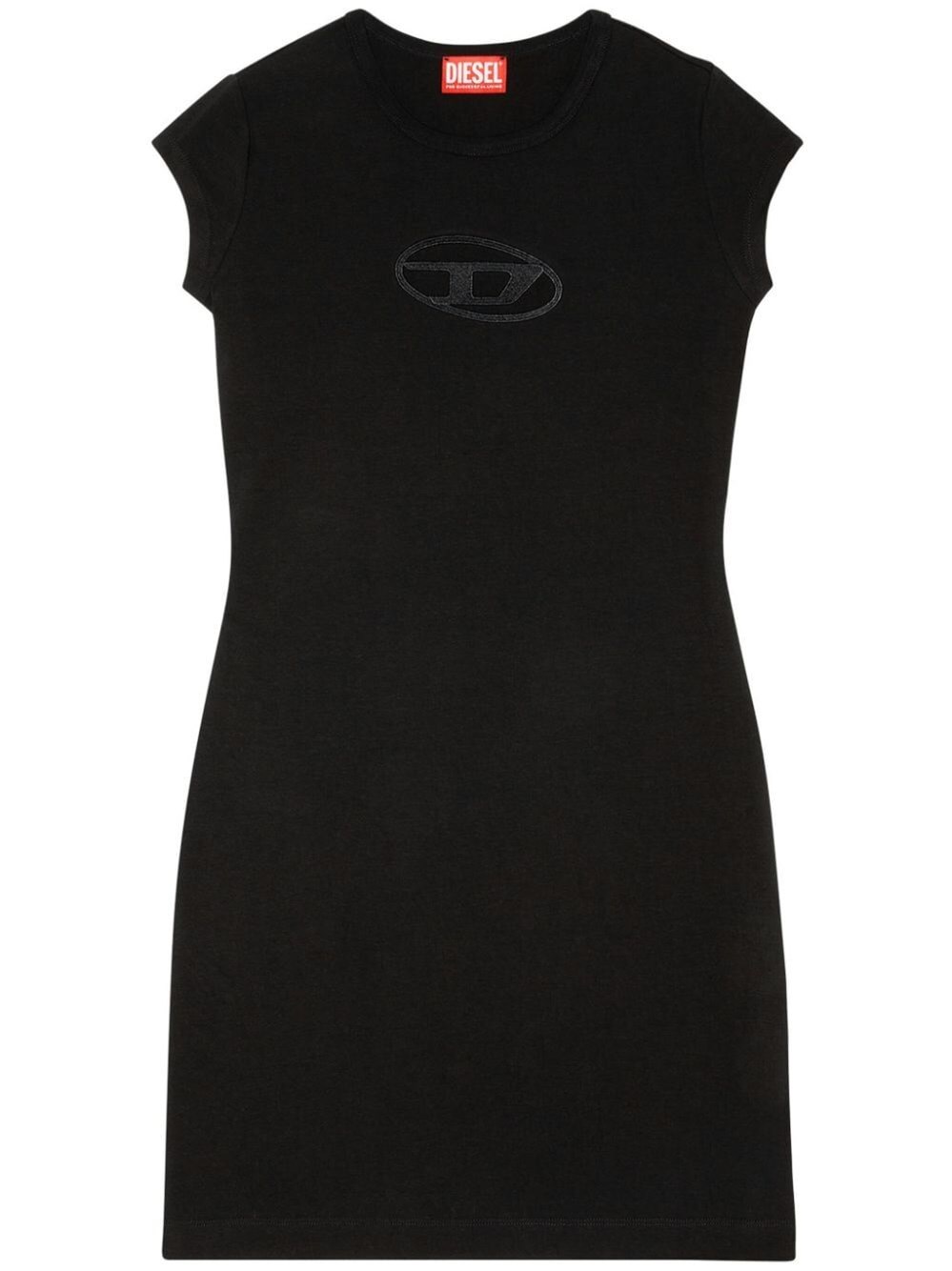 Shop Diesel `d-angiel` Short Dress In Black  