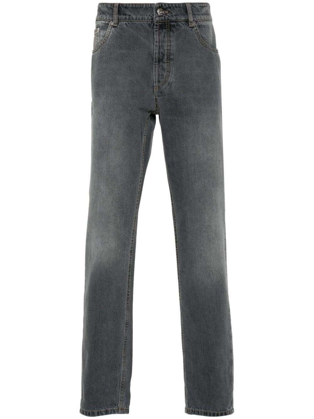 Shop Brunello Cucinelli Jeans In Gray