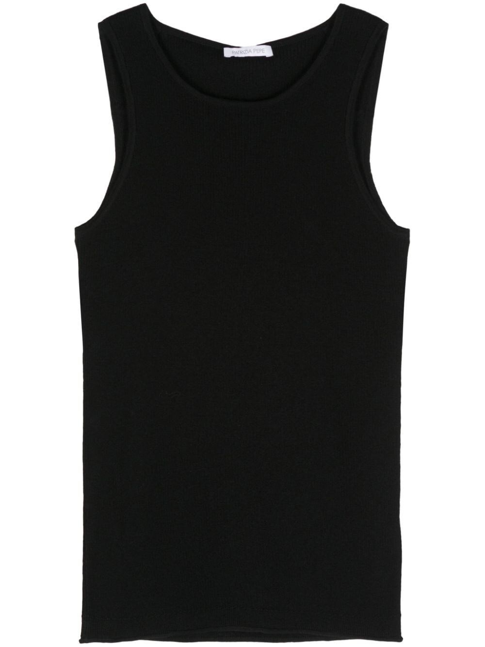 Shop Patrizia Pepe Tank Top In Black  