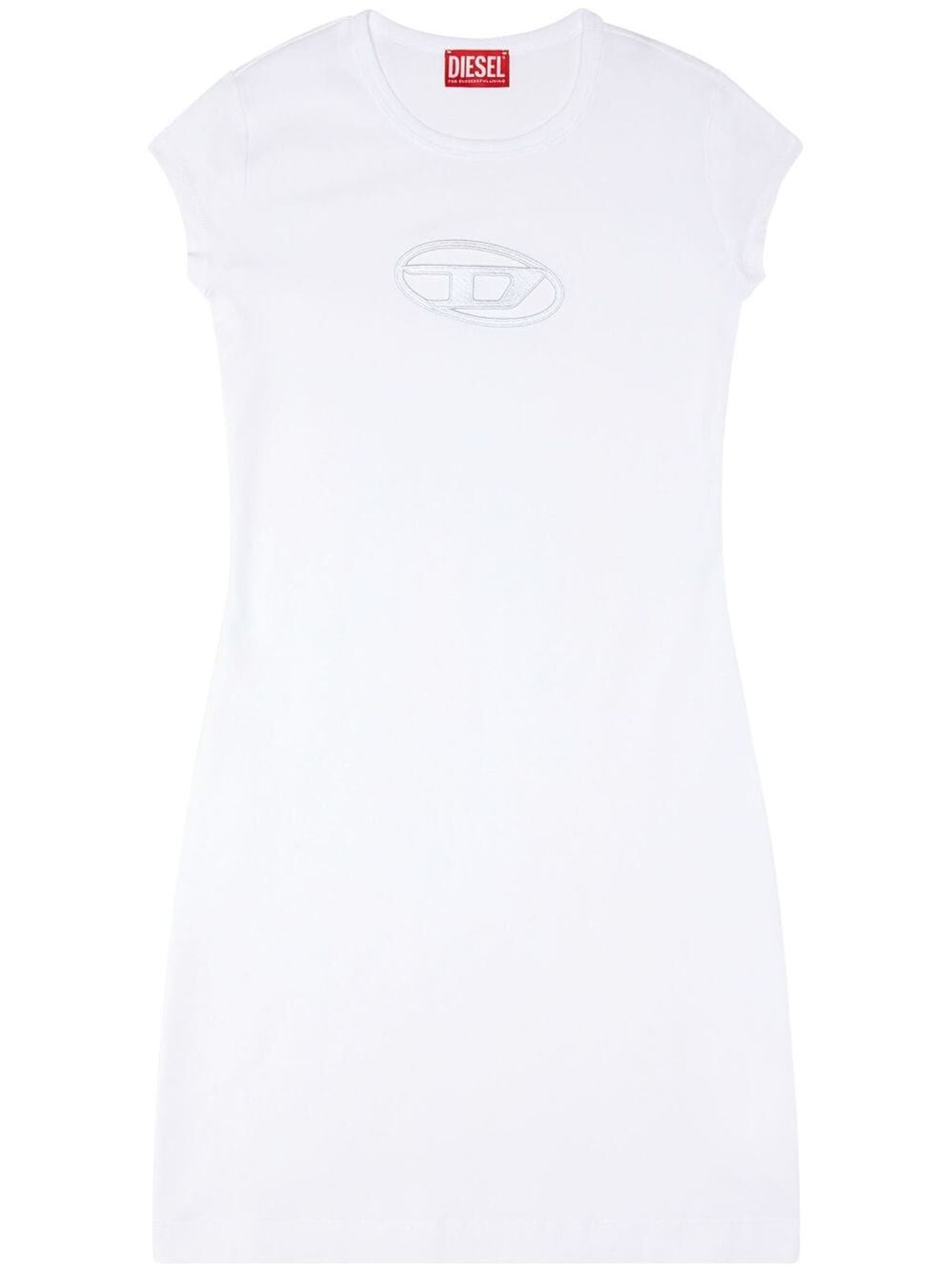 Shop Diesel `d-angiel` Short Dress In White