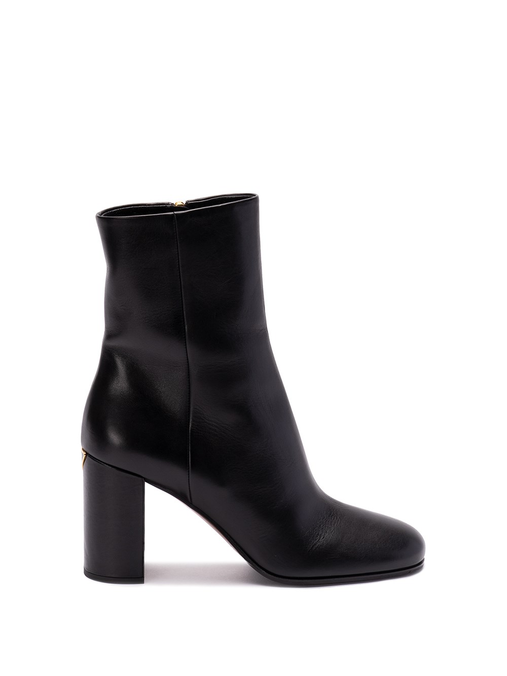 Shop Prada Leather Ankle Boots In Black  