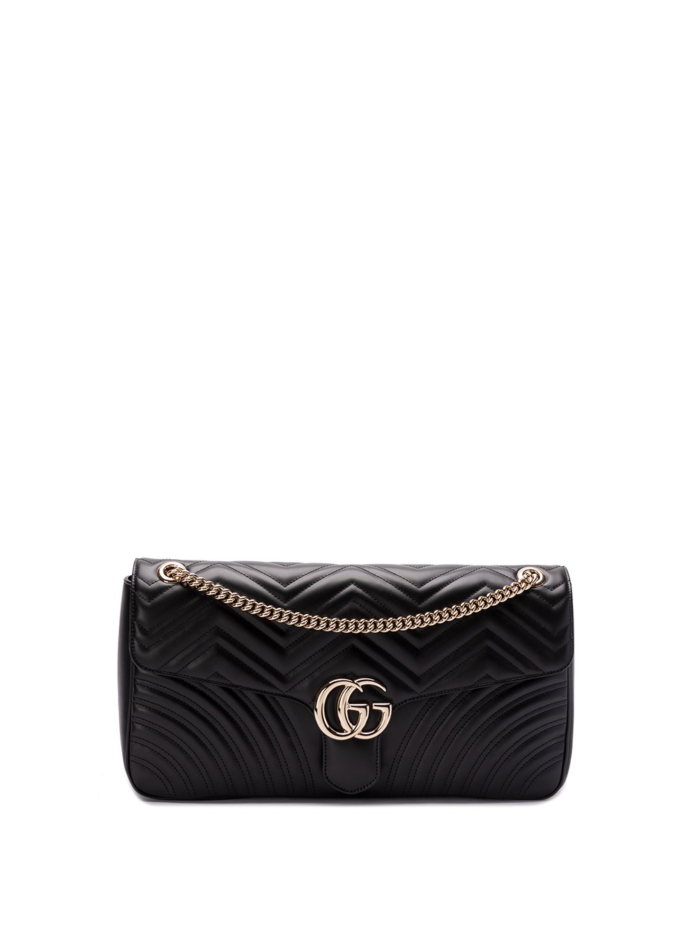 Shop Gucci `gg Marmont` Crossbody Bag In Black  