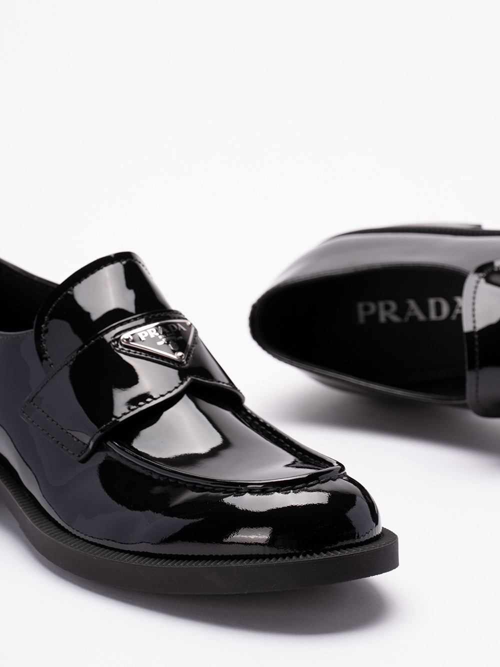 prada patent leather loafers available on Spinnaker - 43497