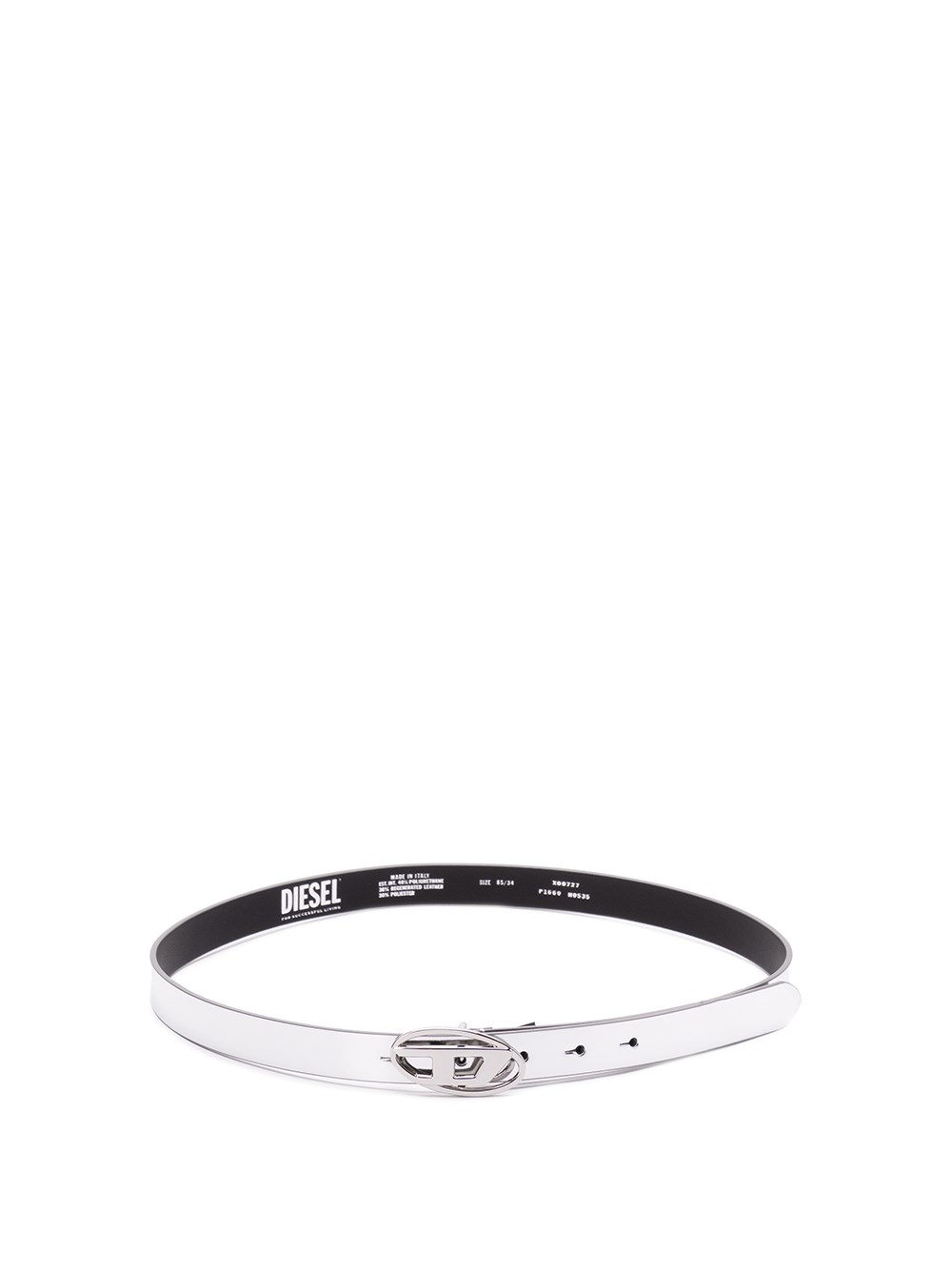 Shop Diesel `b-1dr 20` Slim Belt In Metallic