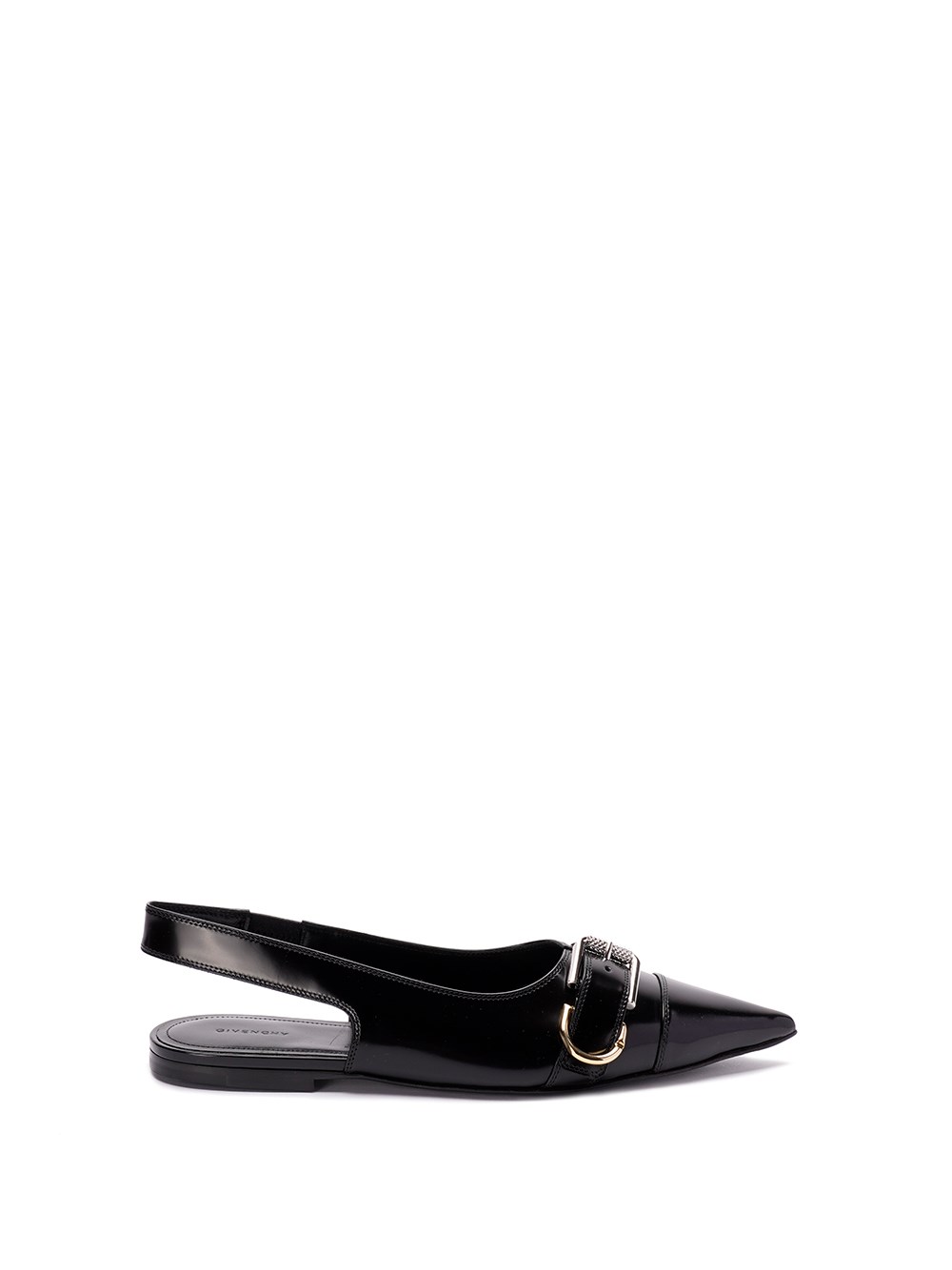 Shop Givenchy `voyou` Slingback Ballerinas In Black