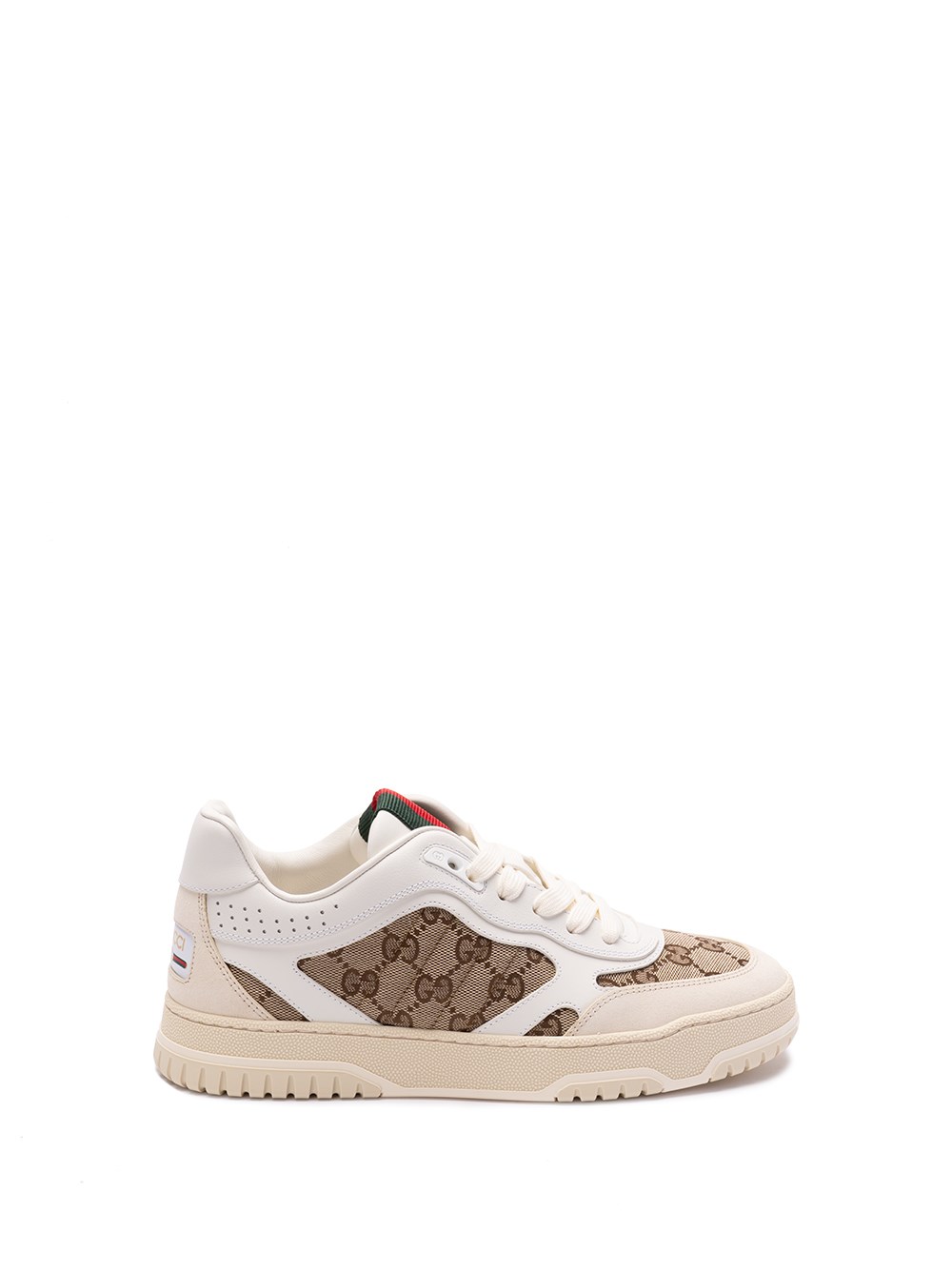 Shop Gucci `re-web` Sneakers In Beige