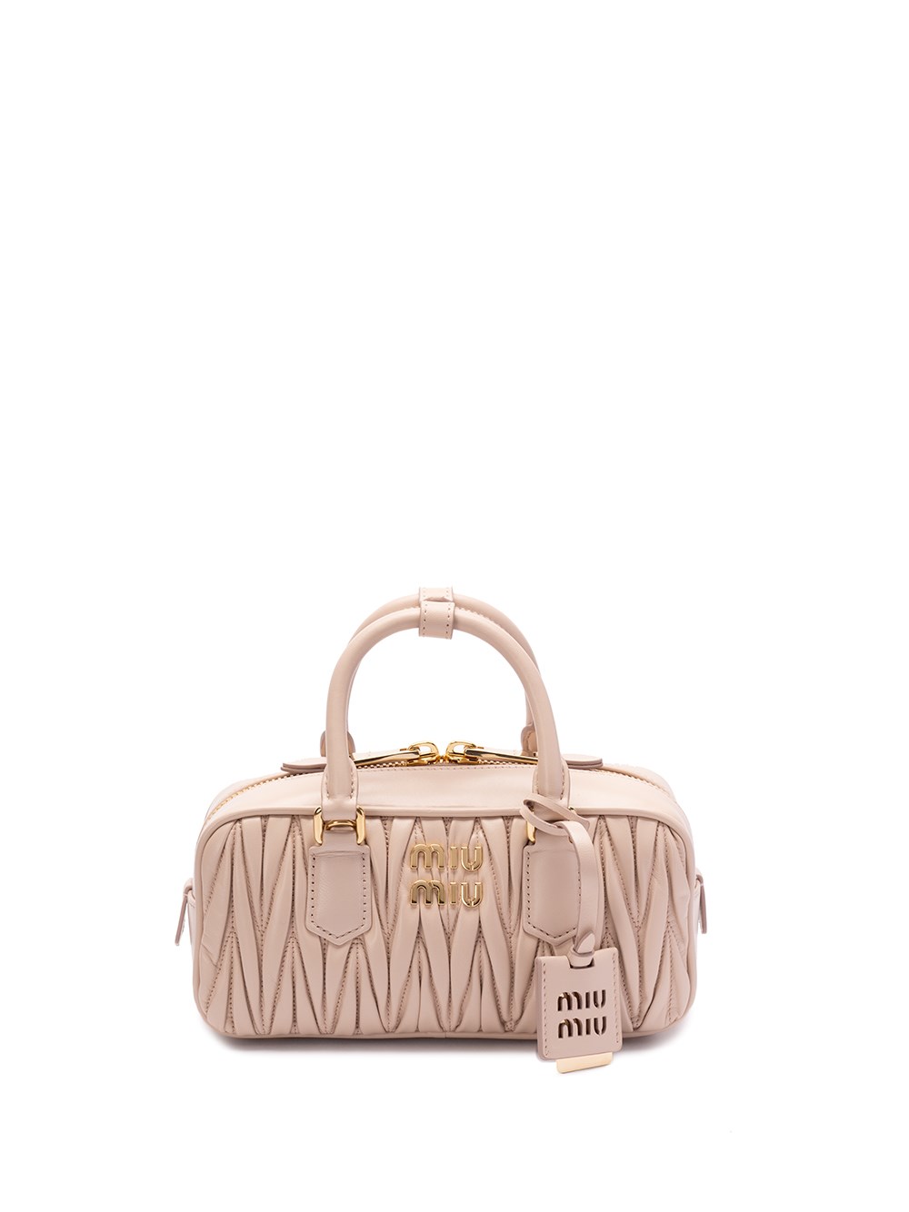 MIU MIU `ARCADIE` MATELASSÉ NAPPA LEATHER BAG