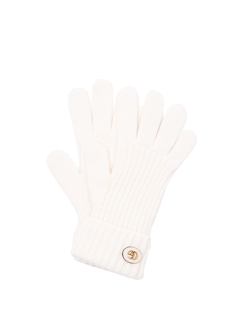 Shop Gucci Gloves With `double G` In Beige