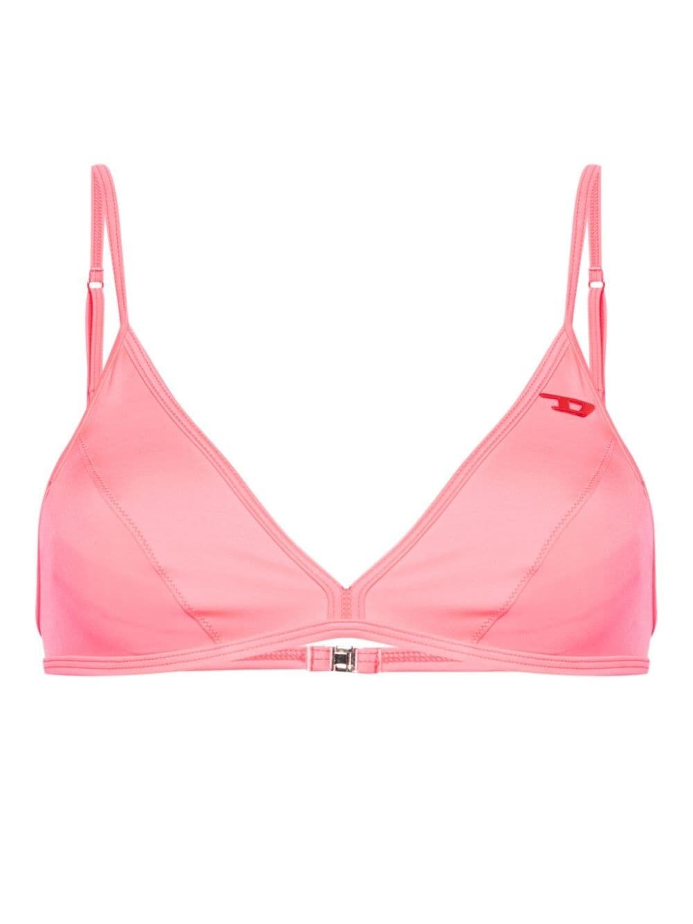 Shop Diesel `bfb-marisol` Bikini Top In Pink