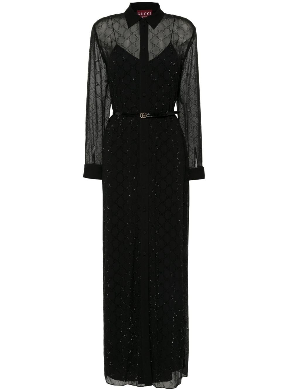 Shop Gucci Dress In Black  