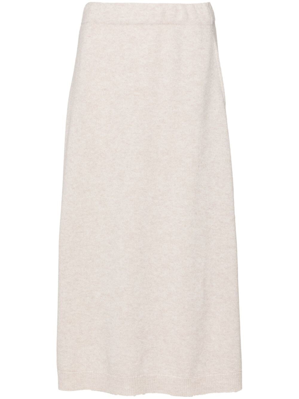 Shop Brunello Cucinelli Skirt In Beige