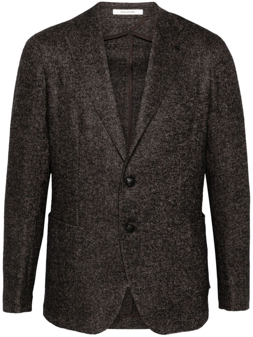 Shop Tagliatore `montecarlo` Blazer In Brown